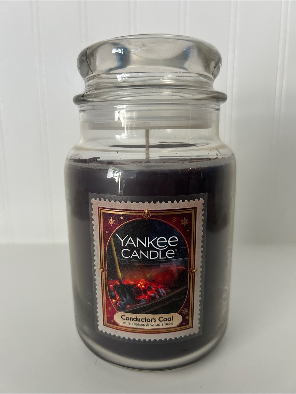 Yankee Candle Conductor's Coal Jar Candle - Deep Purple Glass